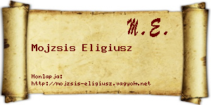 Mojzsis Eligiusz névjegykártya